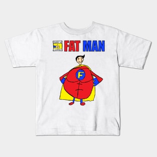 Fat Man The Sumo Wrestler By Lucas Lockhart Kids T-Shirt